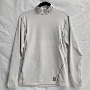 Nike Compression Pro Combat Long Sleeve Dri-Fit Long Sleeve Shirt White